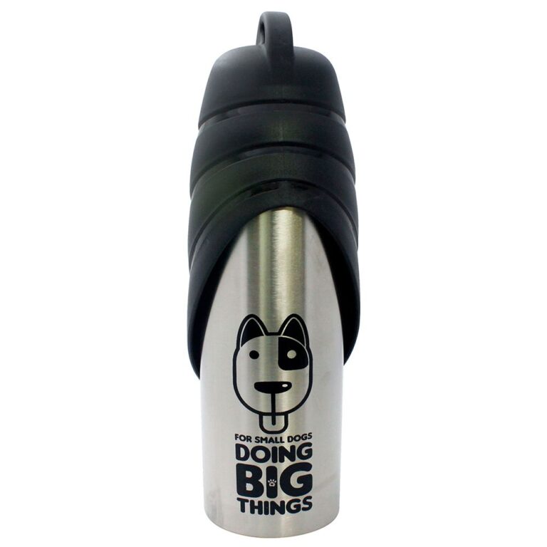 Бутылка для собак Foxie SS Fin Cap Bottle металлическая 750мл Бутылка для собак Foxie SS Fin Cap Bottle металлическая 750мл