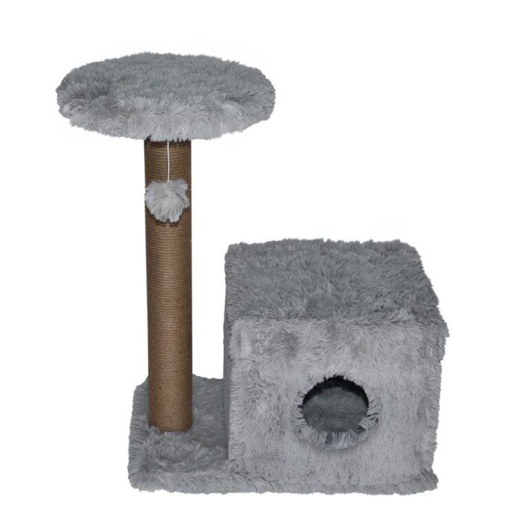 Дом-когтеточка для кошек DUBEX Fluffy Box серый 72x39x80см Дом-когтеточка для кошек DUBEX Fluffy Box серый 72x39x80см
