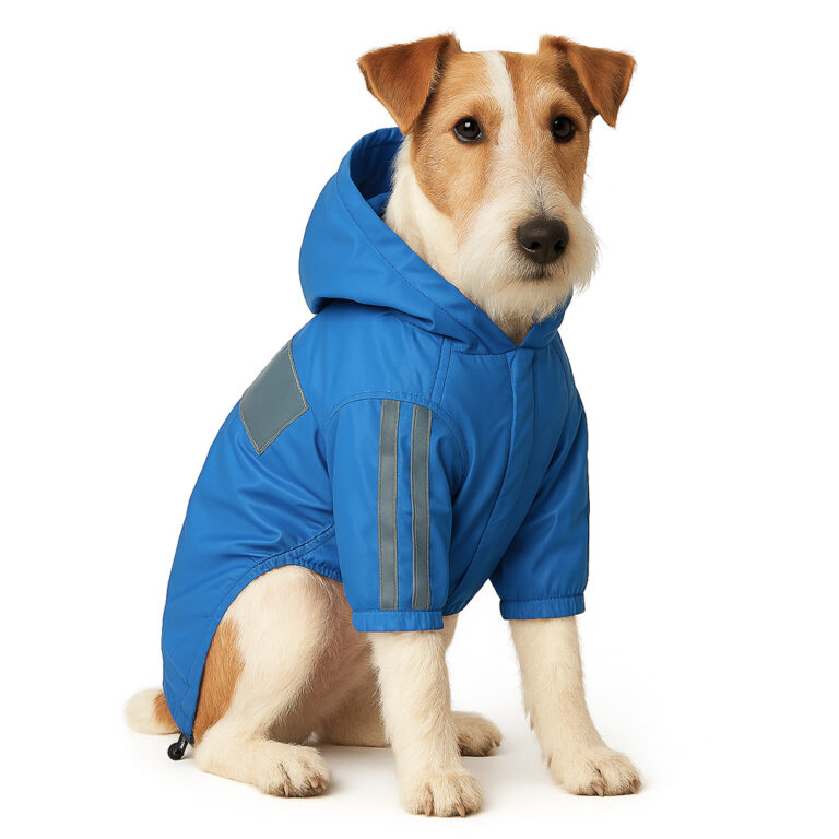 Дождевик для собак Foxie Rain синий р. XL (длина спины 45см)