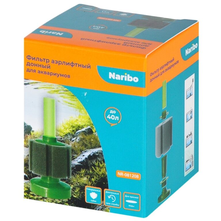 Фильтр аэрлифтный NARIBO донный XS (губка) 5,5х5,5х12,5см — цена и наличие Фильтр аэрлифтный NARIBO донный XS (губка) 5,5х5,5х12,5см