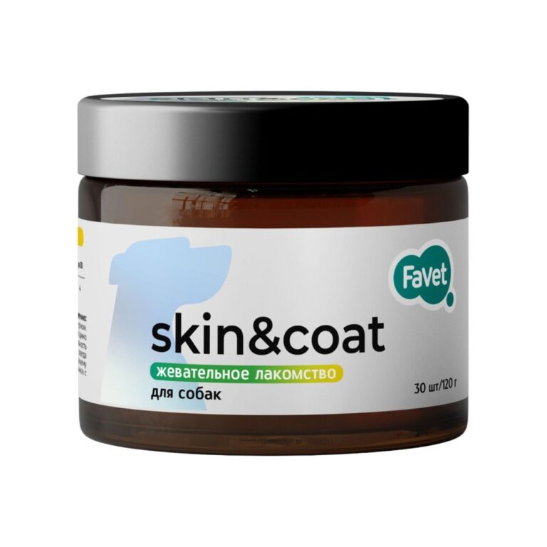 Функциональное лакомство FAVET MultivitaminDog Soft Chews для кожи и шерсти для собак, 120г — цена и наличие Функциональное лакомство FAVET MultivitaminDog Soft Chews для кожи и шерсти для собак, 120г