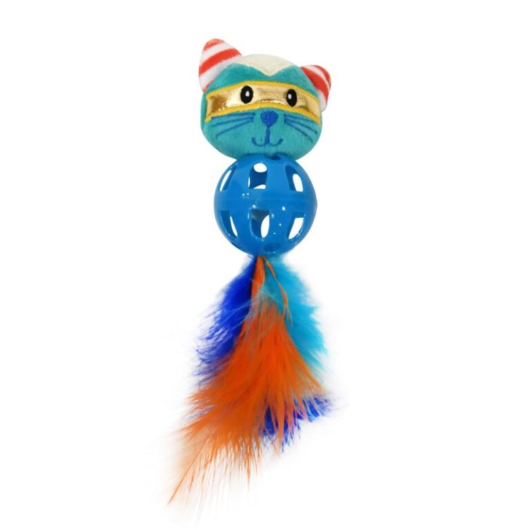 Игрушка для кошек CHOMPER Super Space Дразнилка Кошка с мячиком и перьями — цена и наличие Игрушка для кошек CHOMPER Super Space Дразнилка Кошка с мячиком и перьями