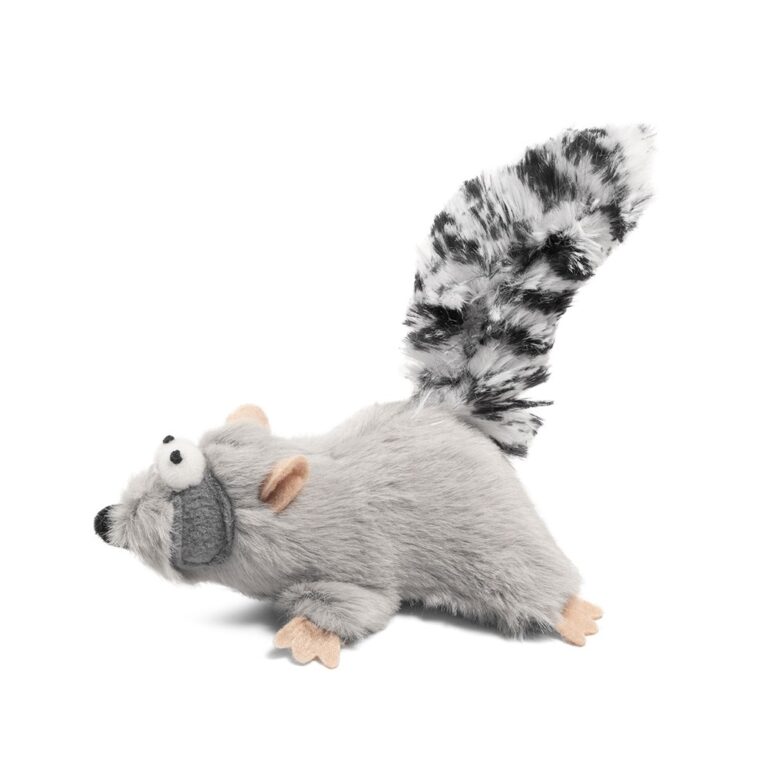 Игрушка для кошек GIGWI Catch & Scratch Енот с кошачьей мятой 8см
