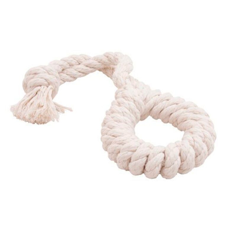 Игрушка для собак DOGLIKE Dental Knot Кольцо канатное среднее (белый)