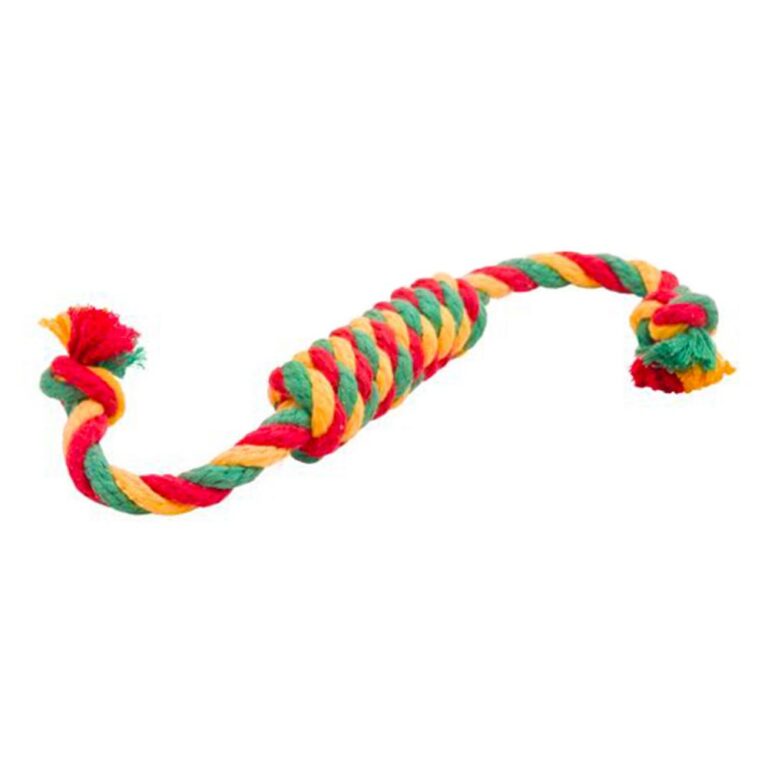 Игрушка для собак DOGLIKE Dental Knot Сарделька канатная 1шт средняя (Красный-желтый-зеленый) Игрушка для собак DOGLIKE Dental Knot Сарделька канатная 1шт средняя (Красный-желтый-зеленый)