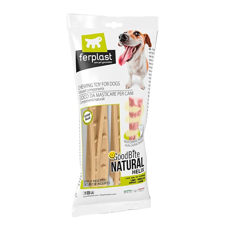Игрушка для собак FERPLAST GoodBite Helix M Bag кость вкус баранины, 12см 23г 2шт