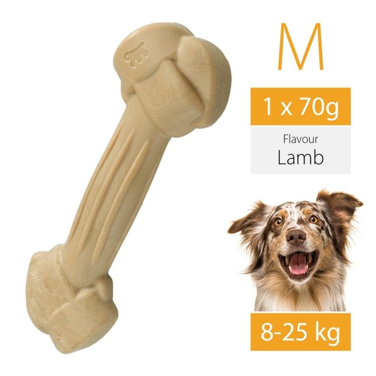 Игрушка для собак FERPLAST GoodBite M Bag, кость, вкус баранины, 70г — цена и наличие Игрушка для собак FERPLAST GoodBite M Bag, кость, вкус баранины, 70г