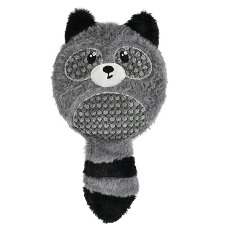 Игрушка для собак Foxie Енот с пищалкой 17х36,5 серый плюш — цена и наличие Игрушка для собак Foxie Енот с пищалкой 17х36,5 серый плюш