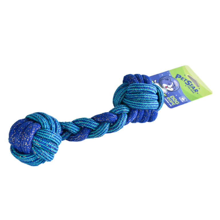 Игрушка для собак PET STAR Гантель веревочная 6×25см