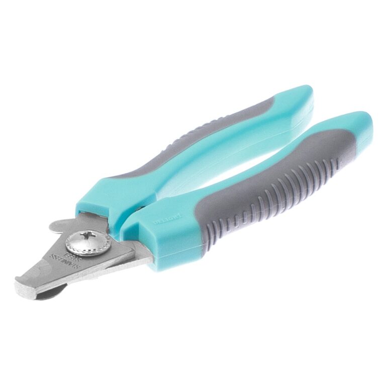Когтерез-секатор для животных DeLIGHT Aqua малый со стопором
