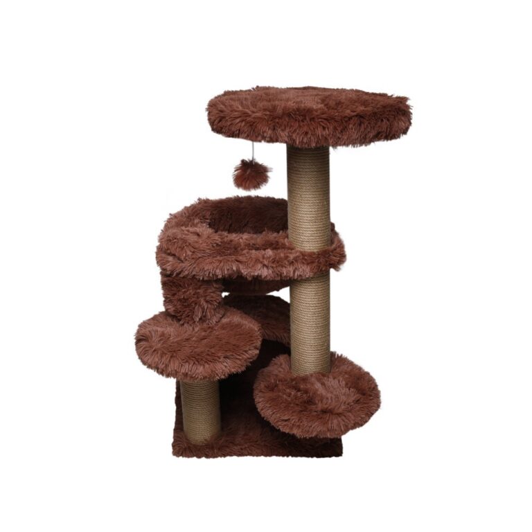 Когтеточка для кошек DUBEX Fluffy Сave с гамаком и домиком рыжая 60x65x84см Когтеточка для кошек DUBEX Fluffy Сave с гамаком и домиком рыжая 60x65x84см