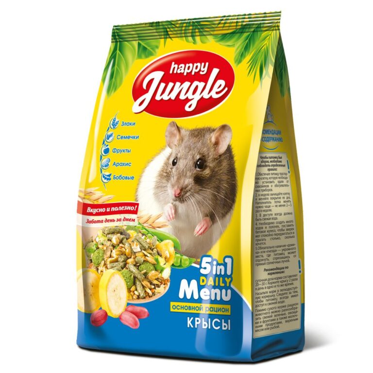 Корм для декоративных крыс HAPPY JUNGLE 400г