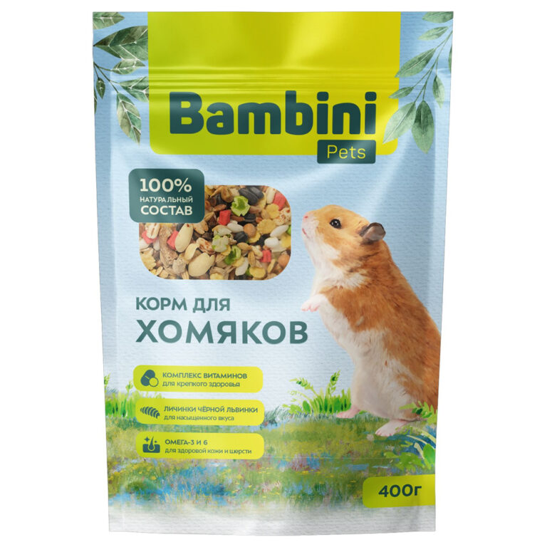Корм для грызунов BAMBINI PETS для хомяков 400г