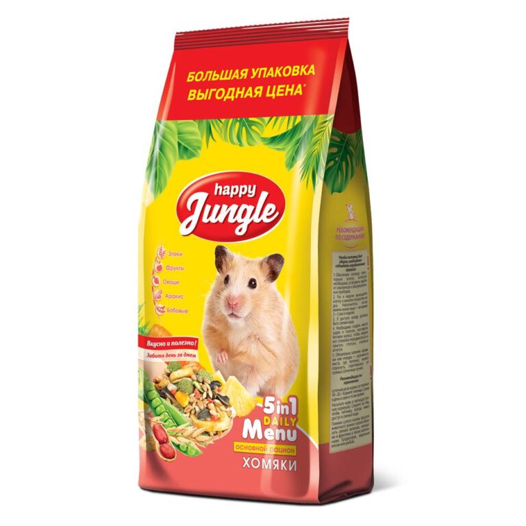 Корм для хомяков HAPPY JUNGLE 900г