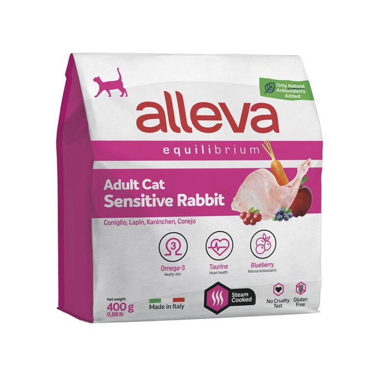 Корм для кошек Alleva Equilibrium Sensitive кролик сух. 400г