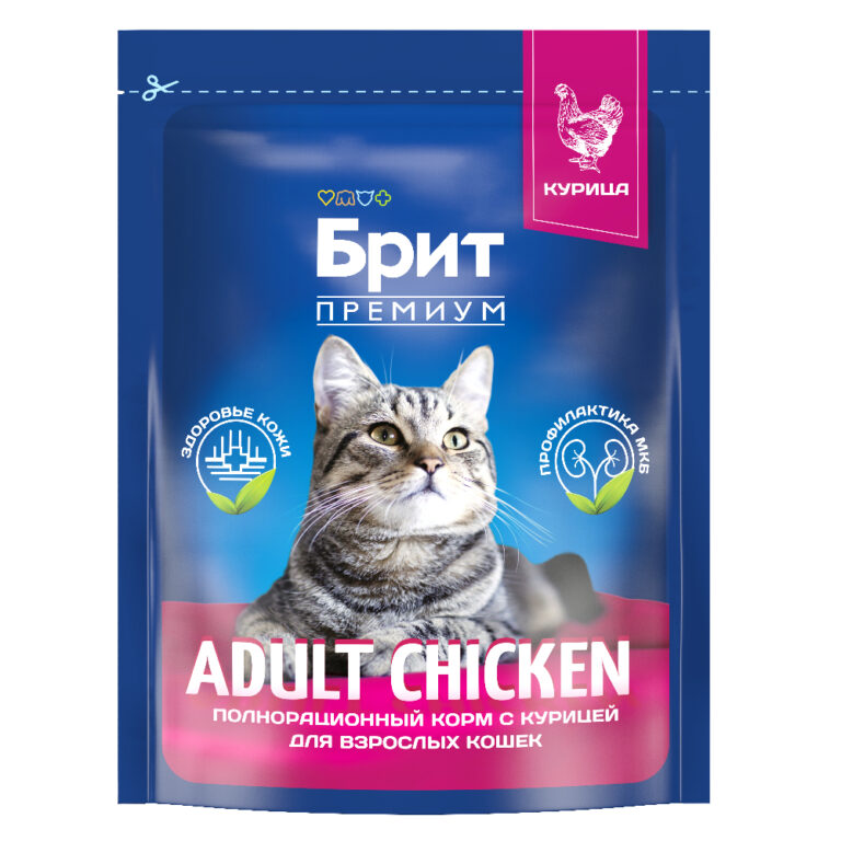 Корм для кошек БРИТ Премиум курица сух. 400г Корм для кошек БРИТ Премиум курица сух. 400г