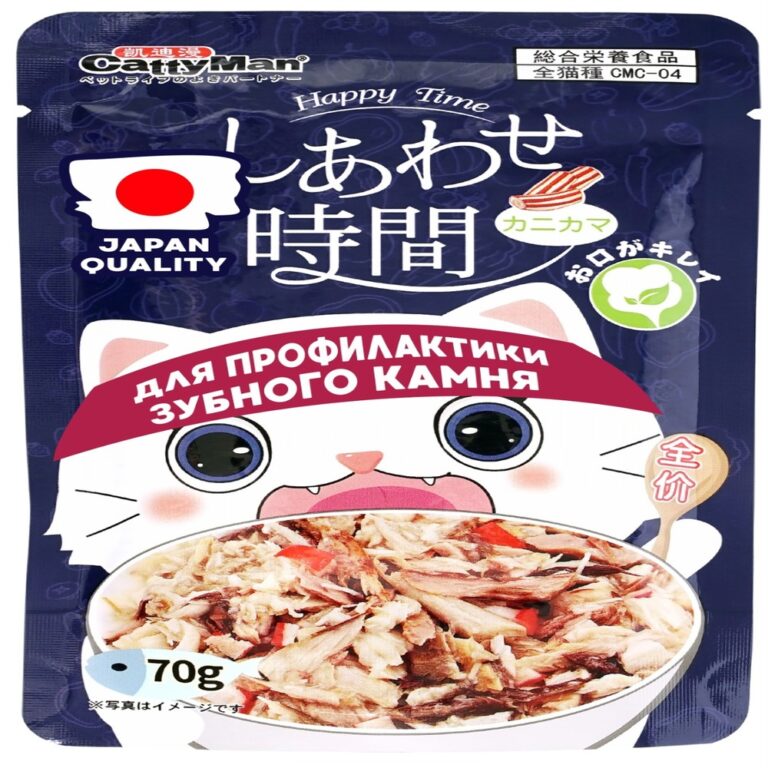 Корм для кошек CATTYMAN Момент счастья для зубной гигиены, на осн.камч.краба и тихоок.тунца пауч 70г — цена и наличие Корм для кошек CATTYMAN Момент счастья для зубной гигиены, на осн.камч.краба и тихоок.тунца пауч 70г