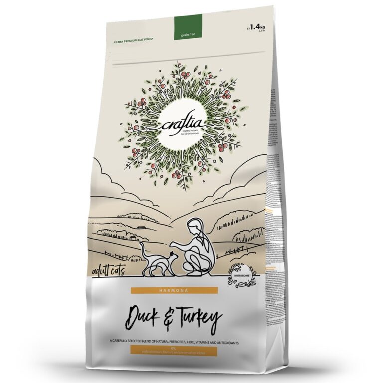 Корм для кошек CRAFTIA Harmona из утки и индейки сух. 1,4кг — цена и наличие Корм для кошек CRAFTIA Harmona из утки и индейки сух. 1,4кг