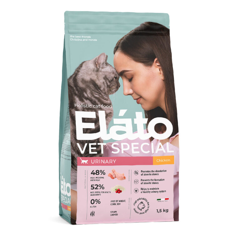 Корм для кошек Elato Holistic Vet Special Urinary курица сух. 1,5кг — цена и наличие Корм для кошек Elato Holistic Vet Special Urinary курица сух. 1,5кг