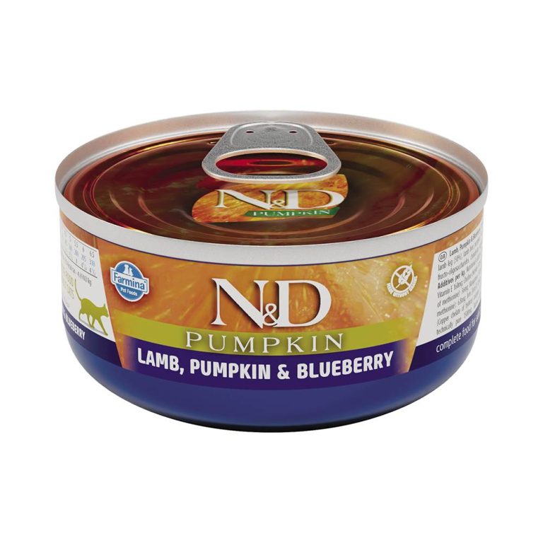 Корм для кошек Farmina N&D Pumpkin с тыквой, ягненок и черника банка 70г Корм для кошек Farmina N&D Pumpkin с тыквой, ягненок и черника банка 70г