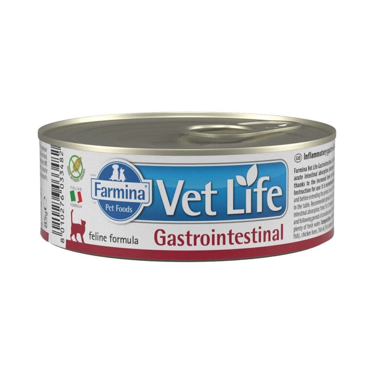 Корм для кошек Farmina Vet Life Gastrointestinal при заболеваниях ЖКТ паштет банка 85г — цена и наличие Корм для кошек Farmina Vet Life Gastrointestinal при заболеваниях ЖКТ паштет банка 85г