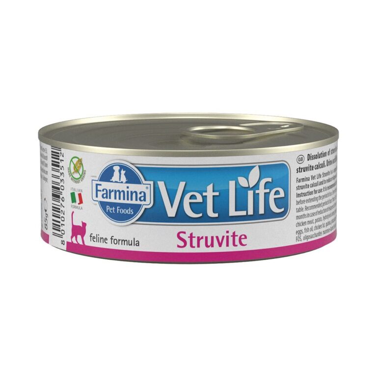 Корм для кошек Farmina Vet Life Struvite при МКБ паштет банка 85г — цена и наличие Корм для кошек Farmina Vet Life Struvite при МКБ паштет банка 85г