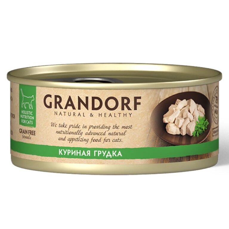 Корм для кошек GRANDORF Куриная грудка банка 70г