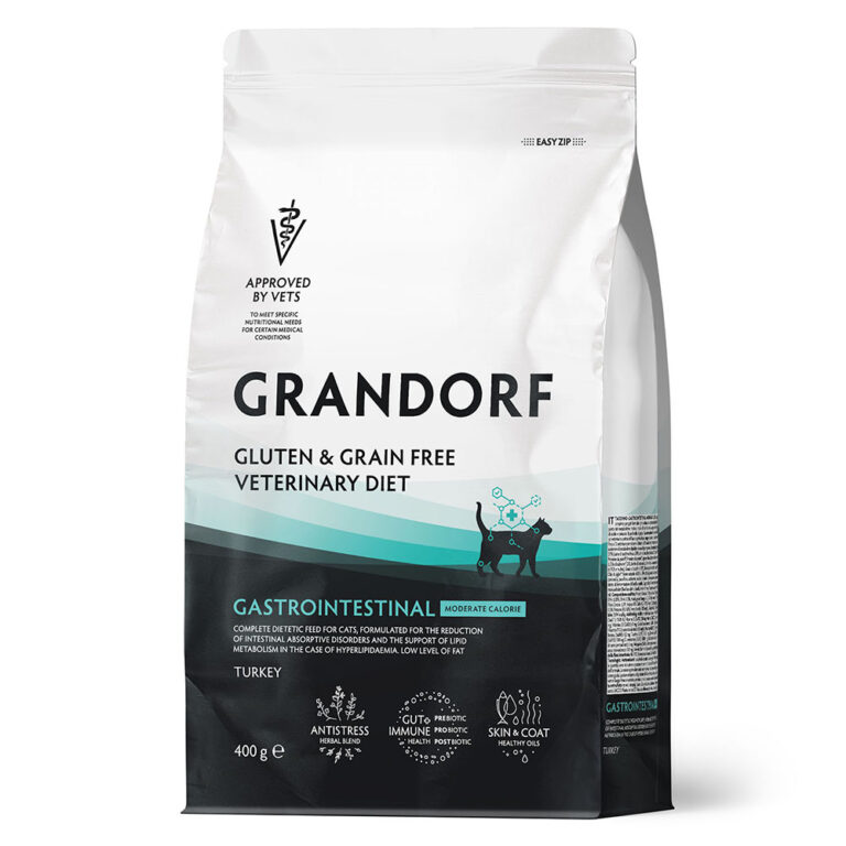 Корм для кошек GRANDORF VET ERINARY DIET Cat Gastrointestinal Moderate Calorie сух. 400г — цена и наличие Корм для кошек GRANDORF VET ERINARY DIET Cat Gastrointestinal Moderate Calorie сух. 400г