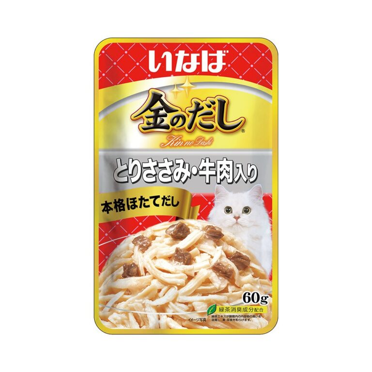 Корм для кошек INABA Kinnodashi куриное филе с говядиной в желе (доп.рацион) пауч 60г