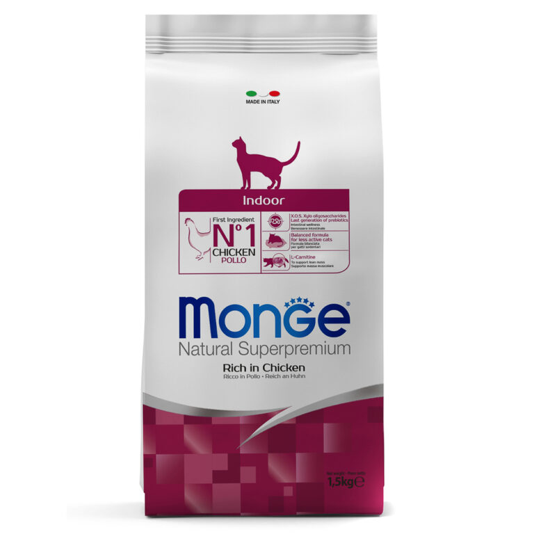 Корм для кошек Monge Cat Indoor для домашних кошек сух. 1,5кг — цена и наличие Корм для кошек Monge Cat Indoor для домашних кошек сух. 1,5кг
