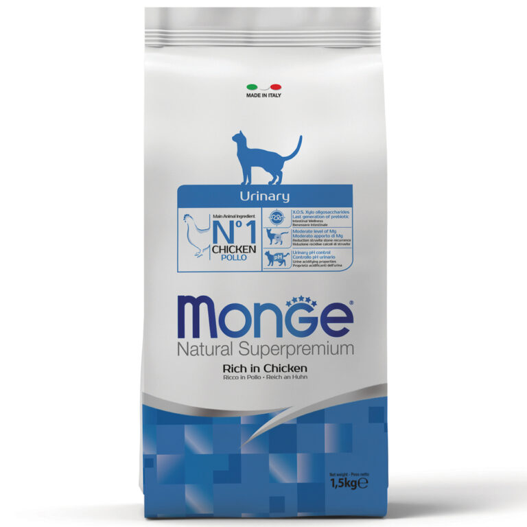 Корм для кошек Monge Cat Urinary профилактика МКБ сух. 1,5кг — цена и наличие Корм для кошек Monge Cat Urinary профилактика МКБ сух. 1,5кг