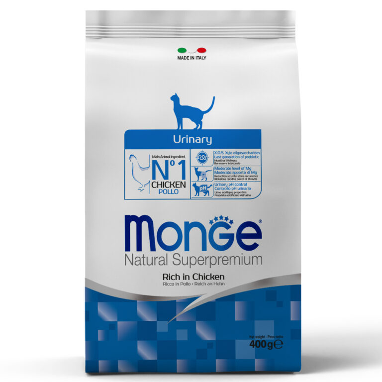 Корм для кошек Monge Cat Urinary профилактика МКБ сух. 400г — цена и наличие Корм для кошек Monge Cat Urinary профилактика МКБ сух. 400г