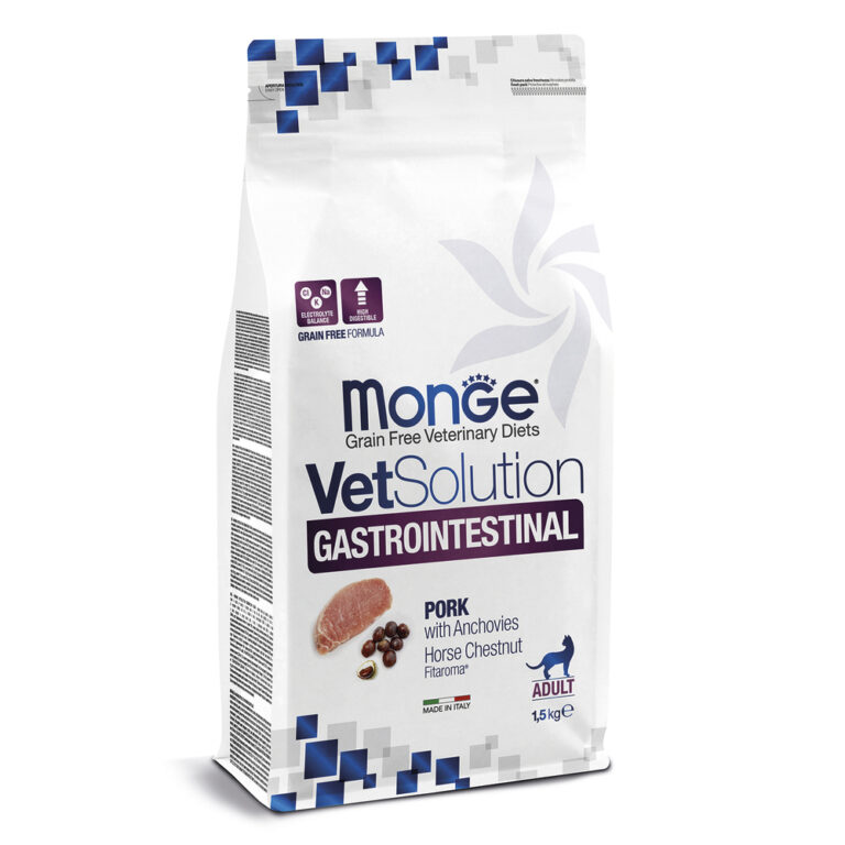 Корм для кошек Monge VetSolution Gastrointestinal при заболеваниях ЖКТ сух. 1,5кг — цена и наличие Корм для кошек Monge VetSolution Gastrointestinal при заболеваниях ЖКТ сух. 1,5кг