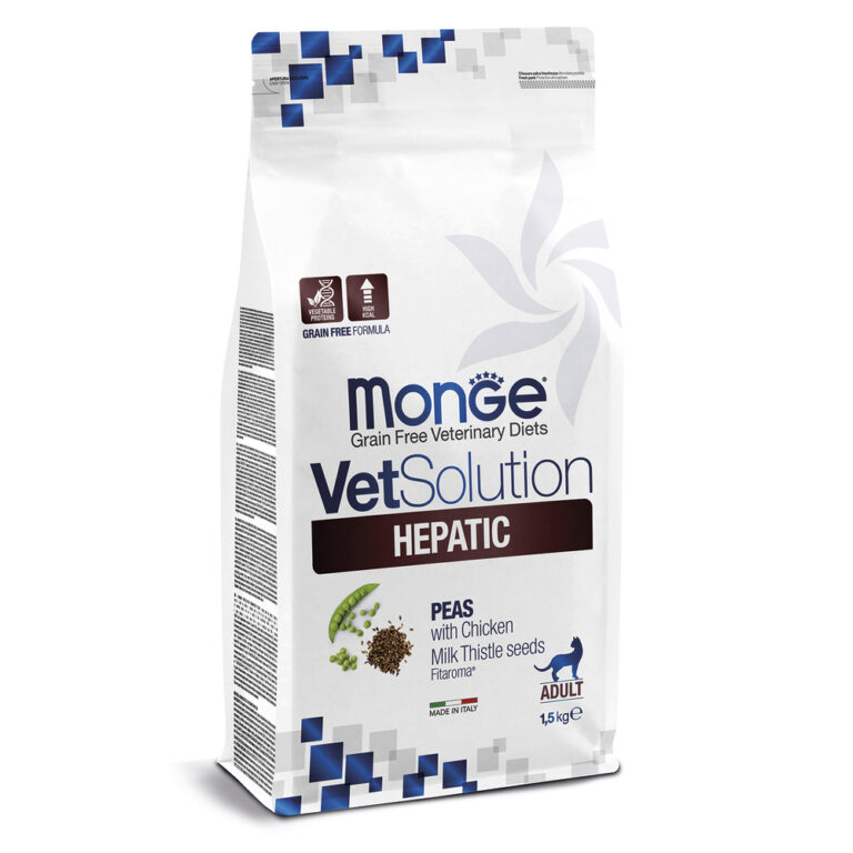 Корм для кошек Monge VetSolution Hepatic при заболеваниях печени сух. 1,5кг — цена и наличие Корм для кошек Monge VetSolution Hepatic при заболеваниях печени сух. 1,5кг