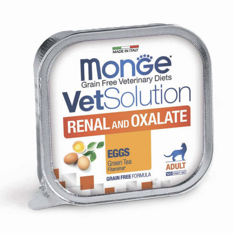 Корм для кошек Monge VetSolution Renal and Oxalate при заболеваниях почек ламист. 100г