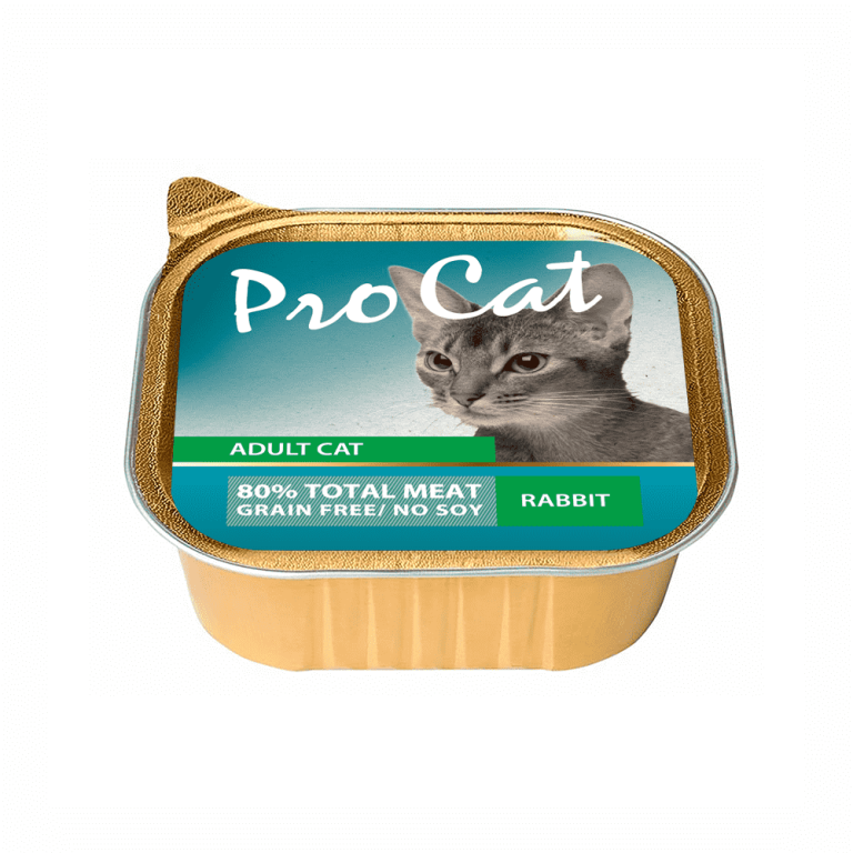 Корм для кошек Pro Cat паштет с кроликом ламист. 100г