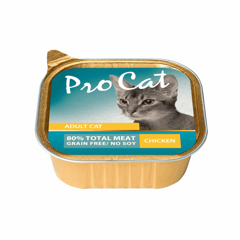 Корм для кошек Pro Cat паштет с курицей ламист. 100г