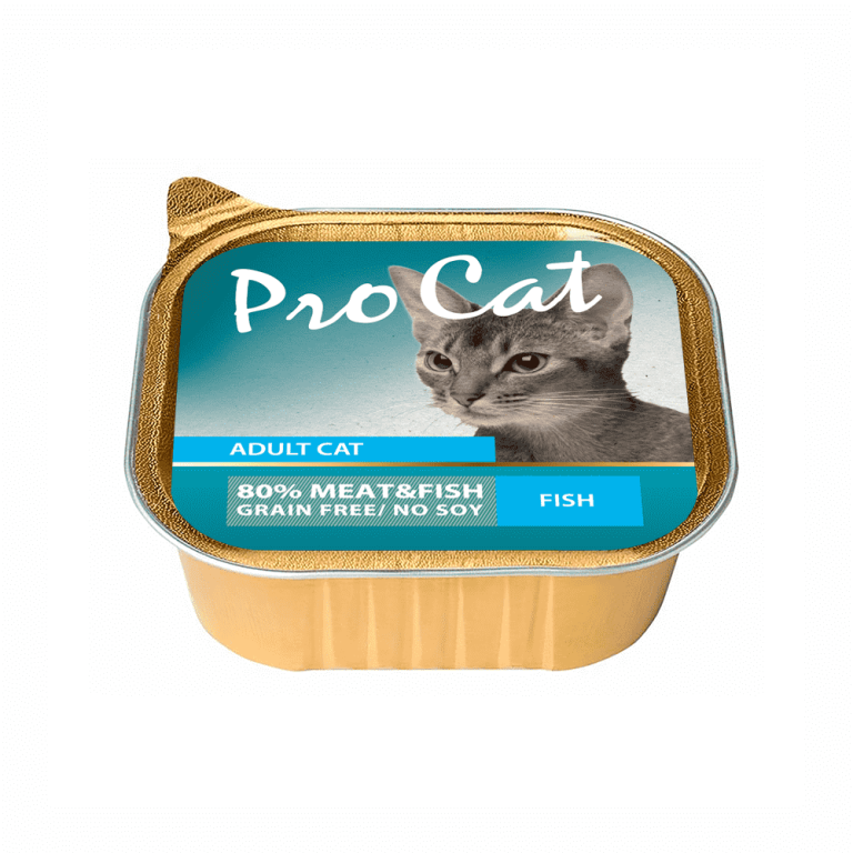 Корм для кошек Pro Cat паштет с рыбой ламист. 100г Корм для кошек Pro Cat паштет с рыбой ламист. 100г