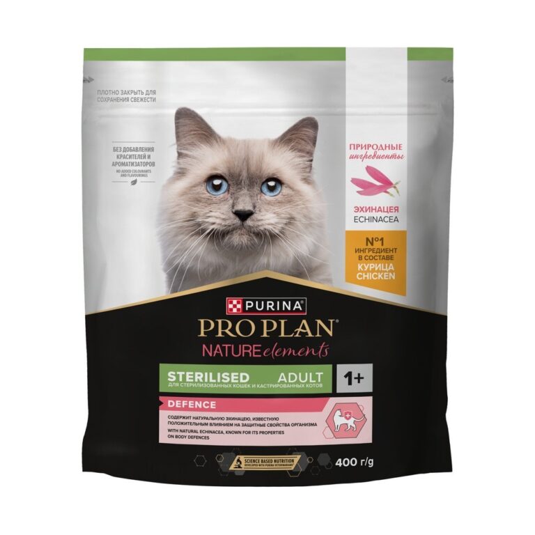 Корм для кошек Pro Plan Nature Elements для стерилизованных, курица сух. 400г — цена и наличие Корм для кошек Pro Plan Nature Elements для стерилизованных, курица сух. 400г