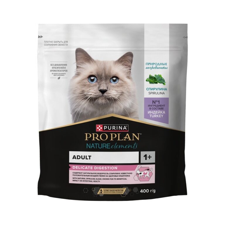 Корм для кошек Pro Plan Nature Elements с чувствительным пищеварением, индейка сух. 400г — цена и наличие Корм для кошек Pro Plan Nature Elements с чувствительным пищеварением, индейка сух. 400г