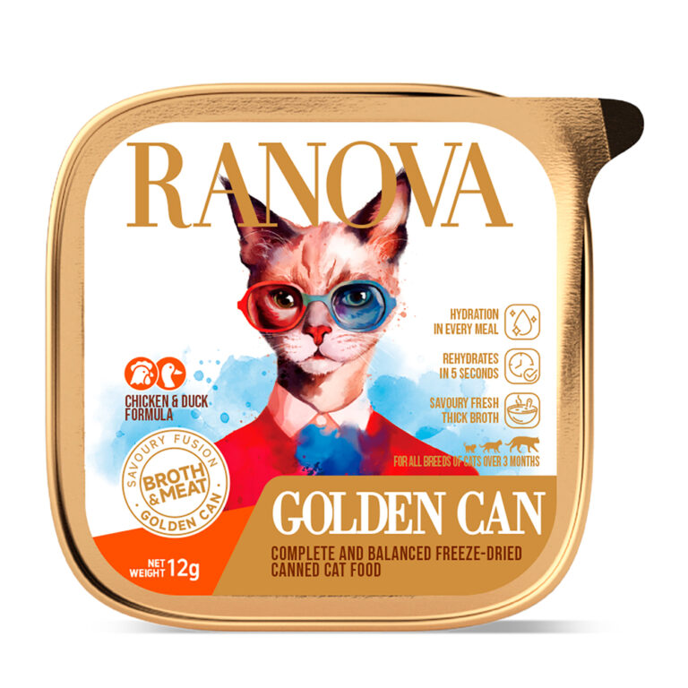Корм для кошек RANOVA сублимированный с курицей и уткой, 12г Корм для кошек RANOVA сублимированный с курицей и уткой, 12г