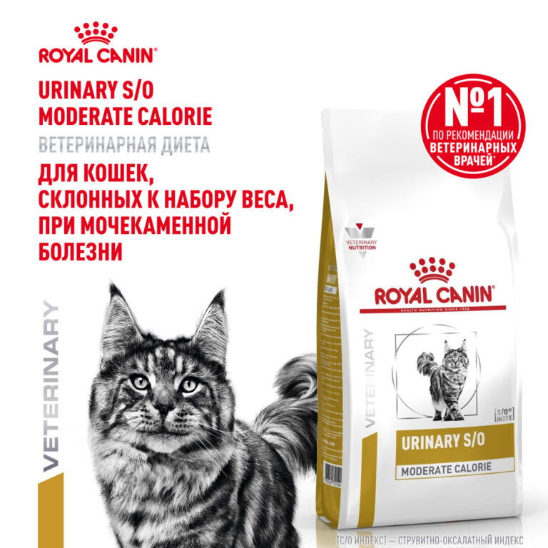 Корм для кошек ROYAL CANIN Urinary S/O Moderate Calorie при мочекаменной болезни сух. 1,5кг — цена и наличие Корм для кошек ROYAL CANIN Urinary S/O Moderate Calorie при мочекаменной болезни сух. 1,5кг