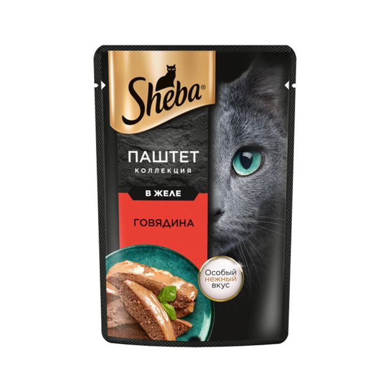 Корм для кошек SHEBA паштет с говядиной пауч 75г Корм для кошек SHEBA паштет с говядиной пауч 75г