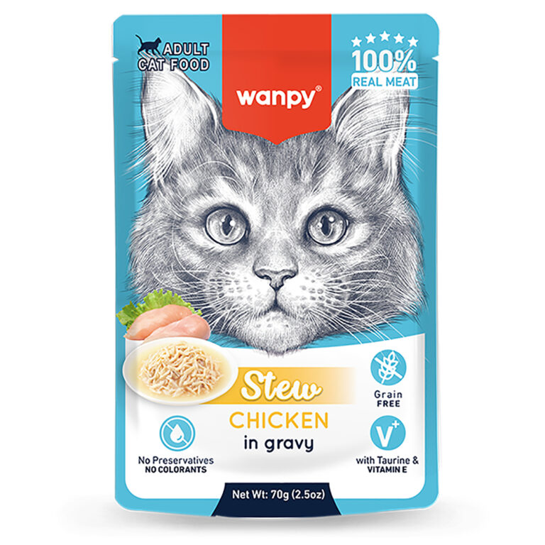 Корм для кошек WANPY Cat Дополнительный, курица в собственному соку пауч 70г — цена и наличие Корм для кошек WANPY Cat Дополнительный, курица в собственному соку пауч 70г