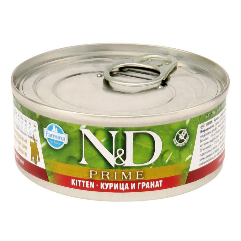 Корм для котят Farmina N&D Prime курица и гранат банка 70г