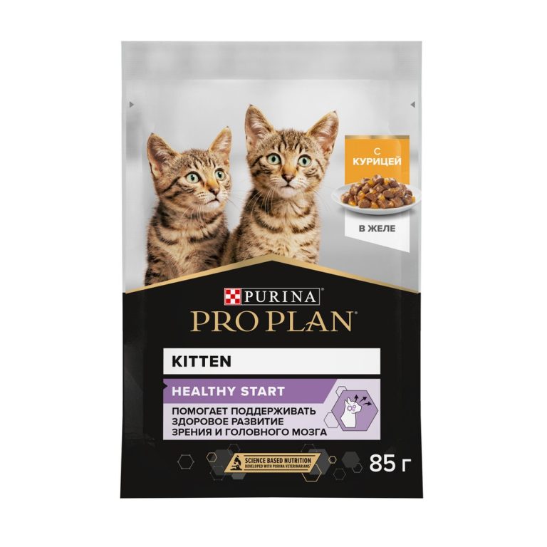Корм для котят Pro Plan Healthy Start до 1 года, с курицей в желе пауч 85г Корм для котят Pro Plan Healthy Start до 1 года, с курицей в желе пауч 85г