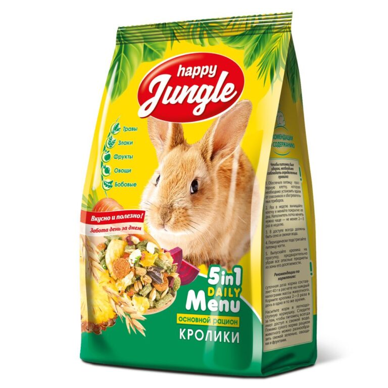 Корм для кроликов HAPPY JUNGLE 400г