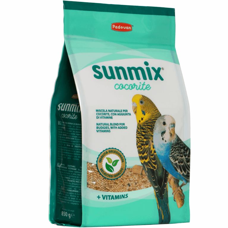Корм для птиц Padovan Sunmix cocorite комплексный основной для волнистых попугаев 850г