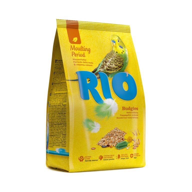 Корм для птиц RIO для волнистых попугаев в период линьки 500г Корм для птиц RIO для волнистых попугаев в период линьки 500г
