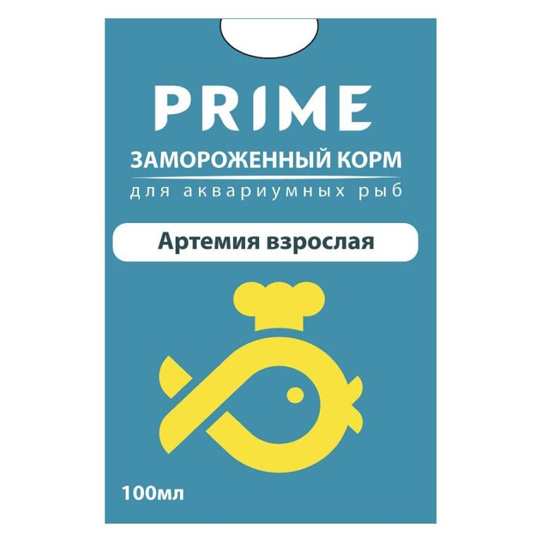 Корм для рыб PRIME Артемия взрослая в блистере 100мл Корм для рыб PRIME Артемия взрослая в блистере 100мл
